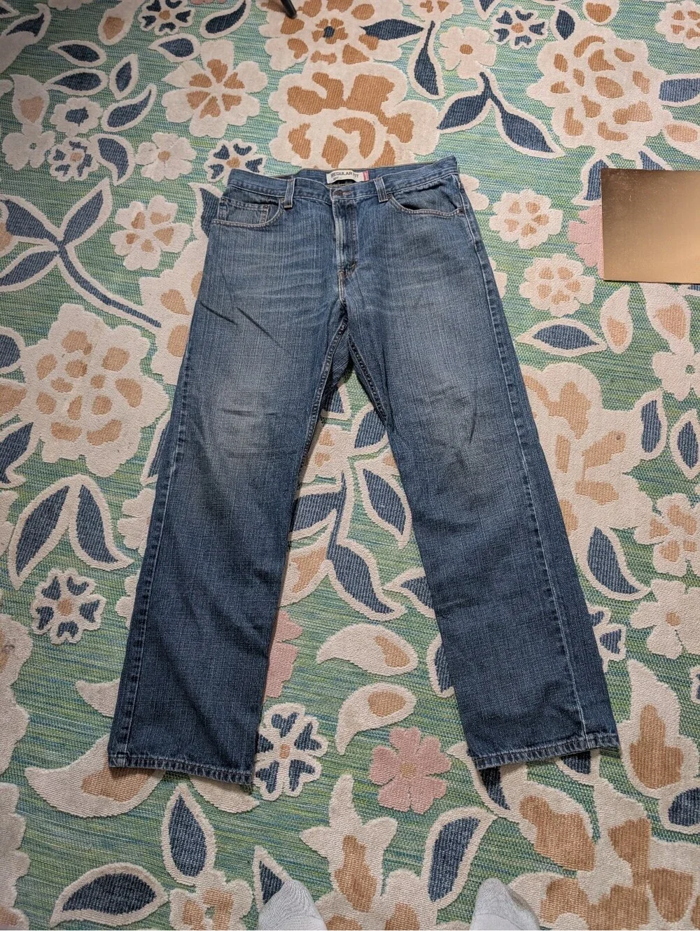 1843 - Levi's 505 Regular Fit Men's Jeans W36 L34 Blue Denim